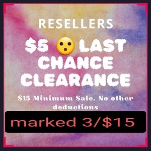 Sale $15 Minimum